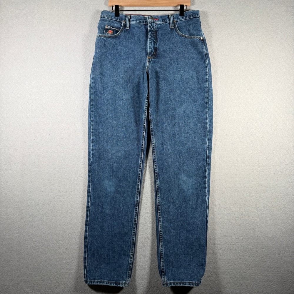 20X Calgary Original Ride Relaxed Fit Jeans Women 13/14 x 34 Medium Wash Blue